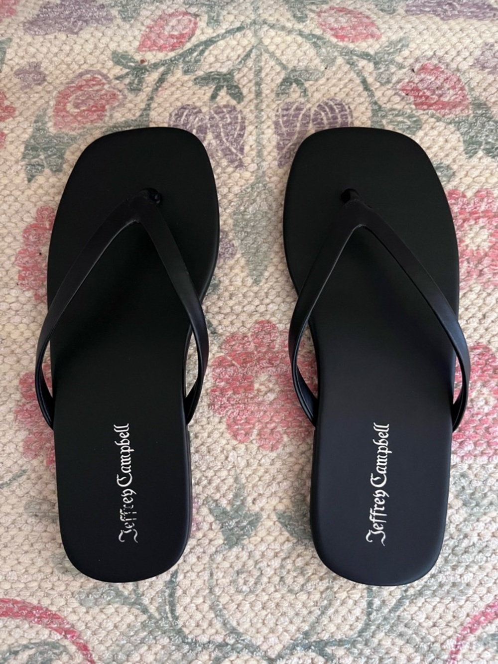 NWT Jeffrey Campbell Black Kierra Thong Sandals - Picture 6 of 11